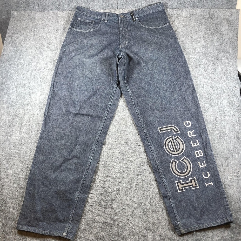 Iceberg IceJeans Mens 40 Blue Relaxed Straight Gilmar Italy